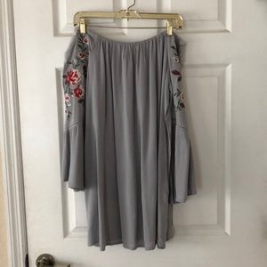 CUTE Umgee grey off the shoulder dress